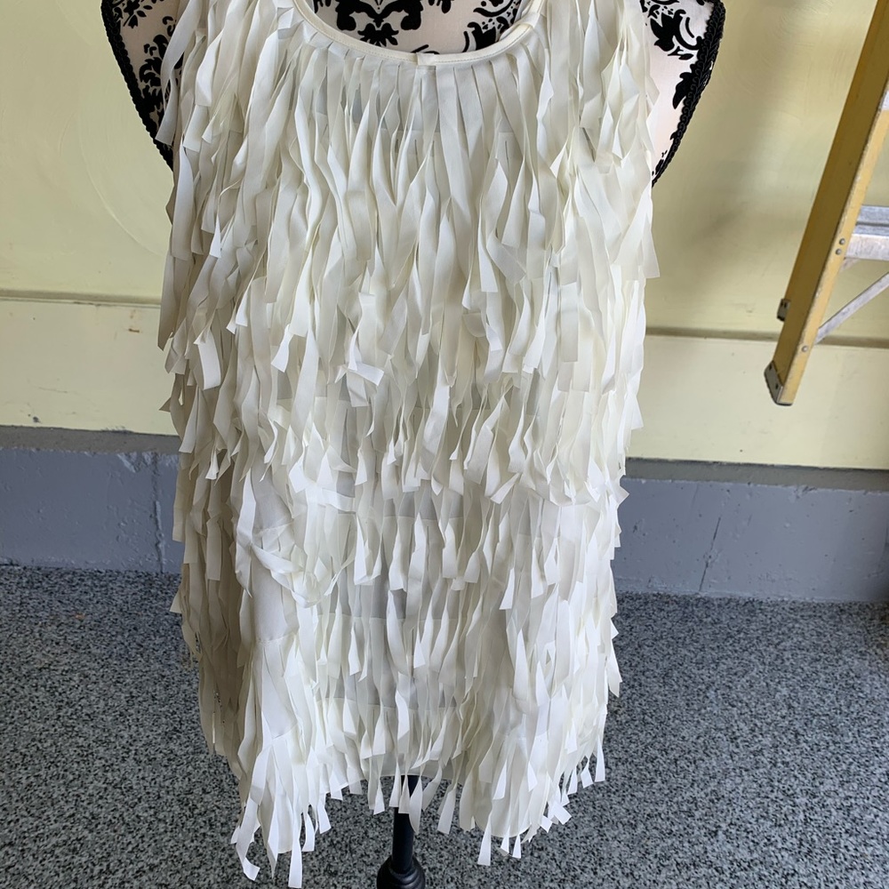 Frilly White Tank